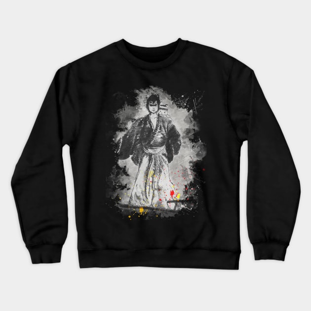 Japanese Warrior Crewneck Sweatshirt by Sparkledoom